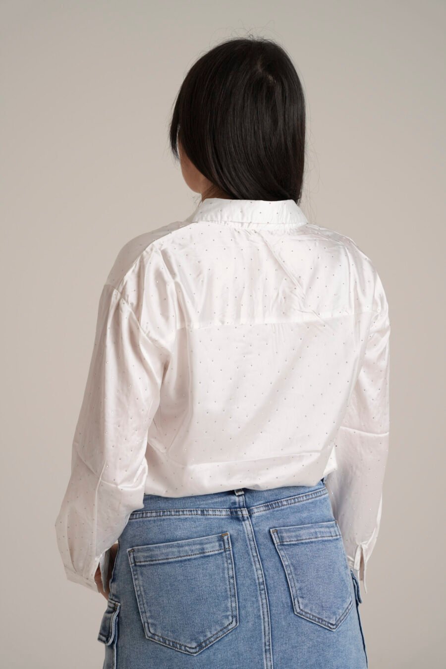 Camicia in Raso con Micro Strass - immagine 5