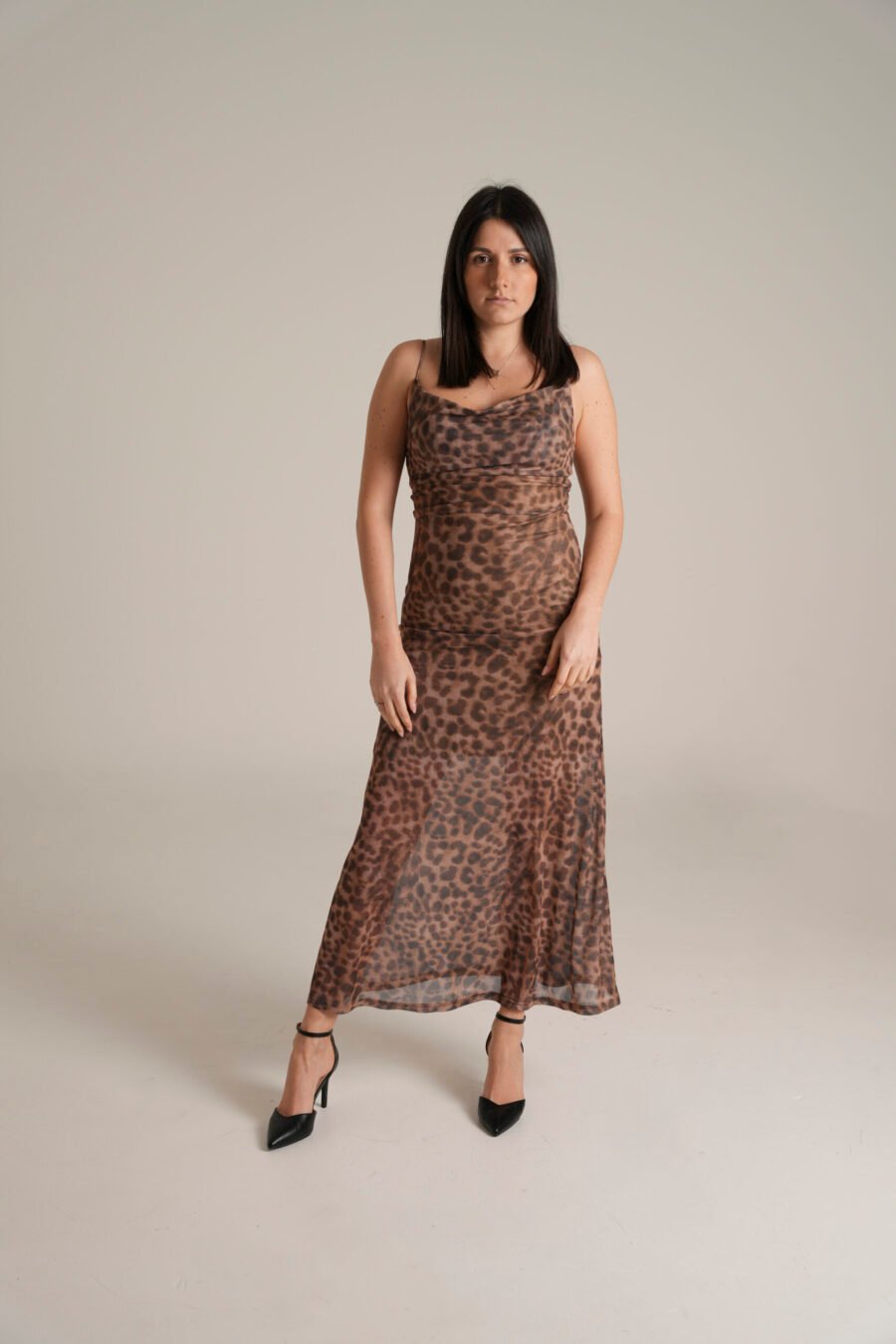 Abito Lungo Leopardato