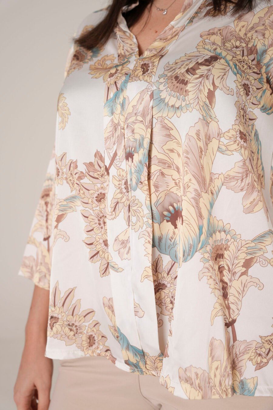 Camicia in Raso Floreale - immagine 3
