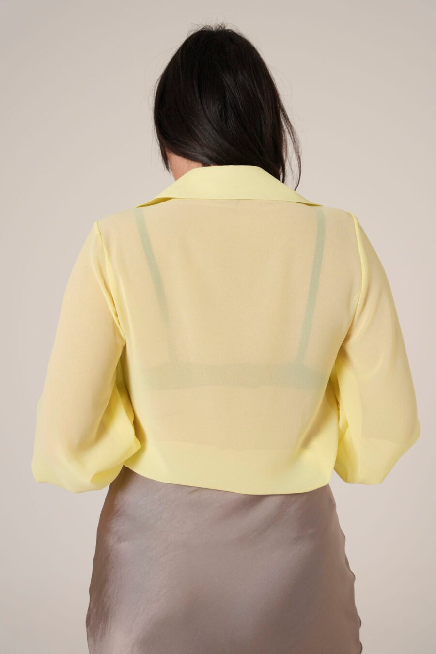 Camicia in Chiffon con Arricciature - immagine 4