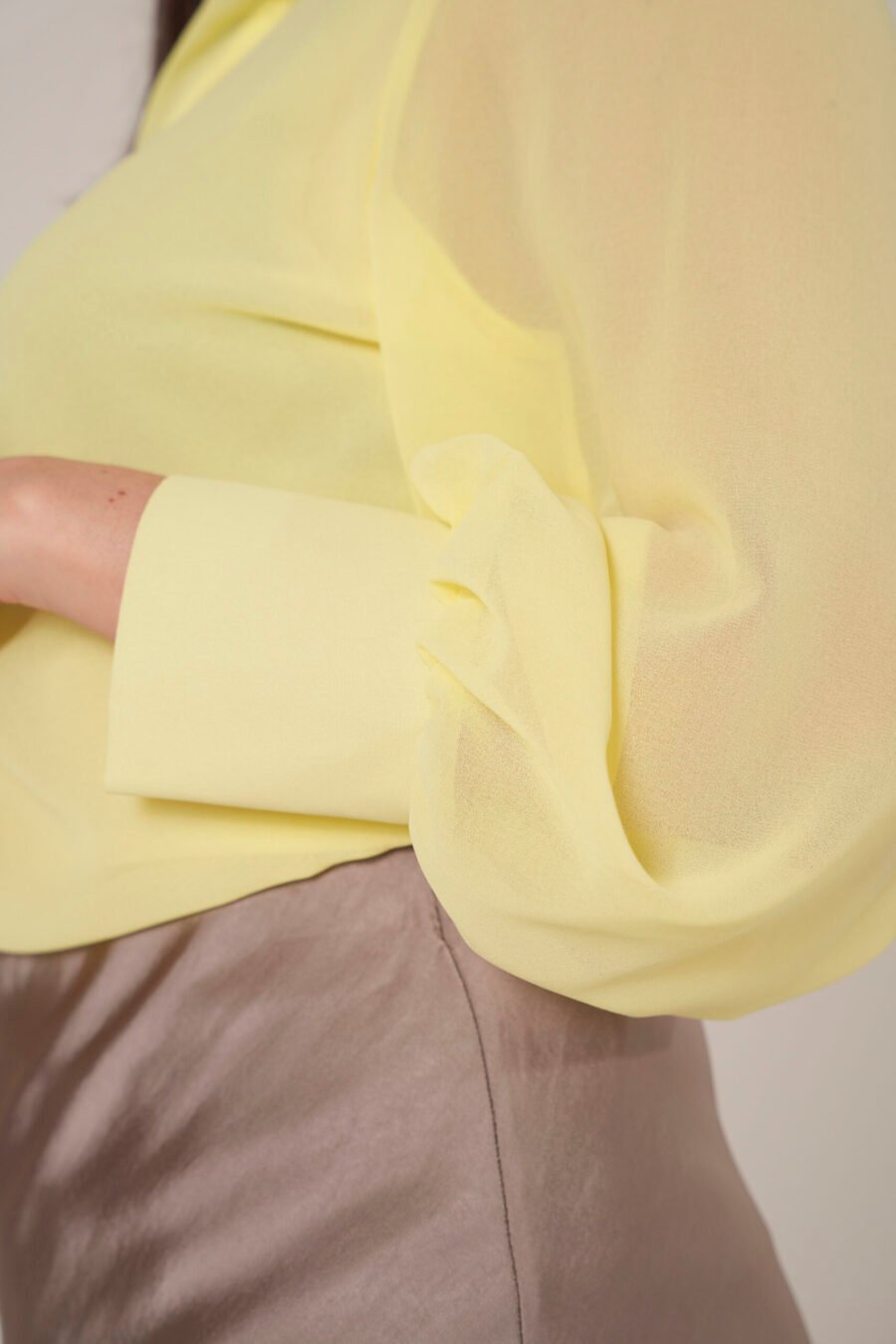 Camicia in Chiffon con Arricciature - immagine 5