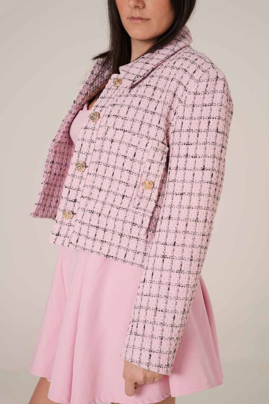 Giacca in Tweed Rosa - immagine 2