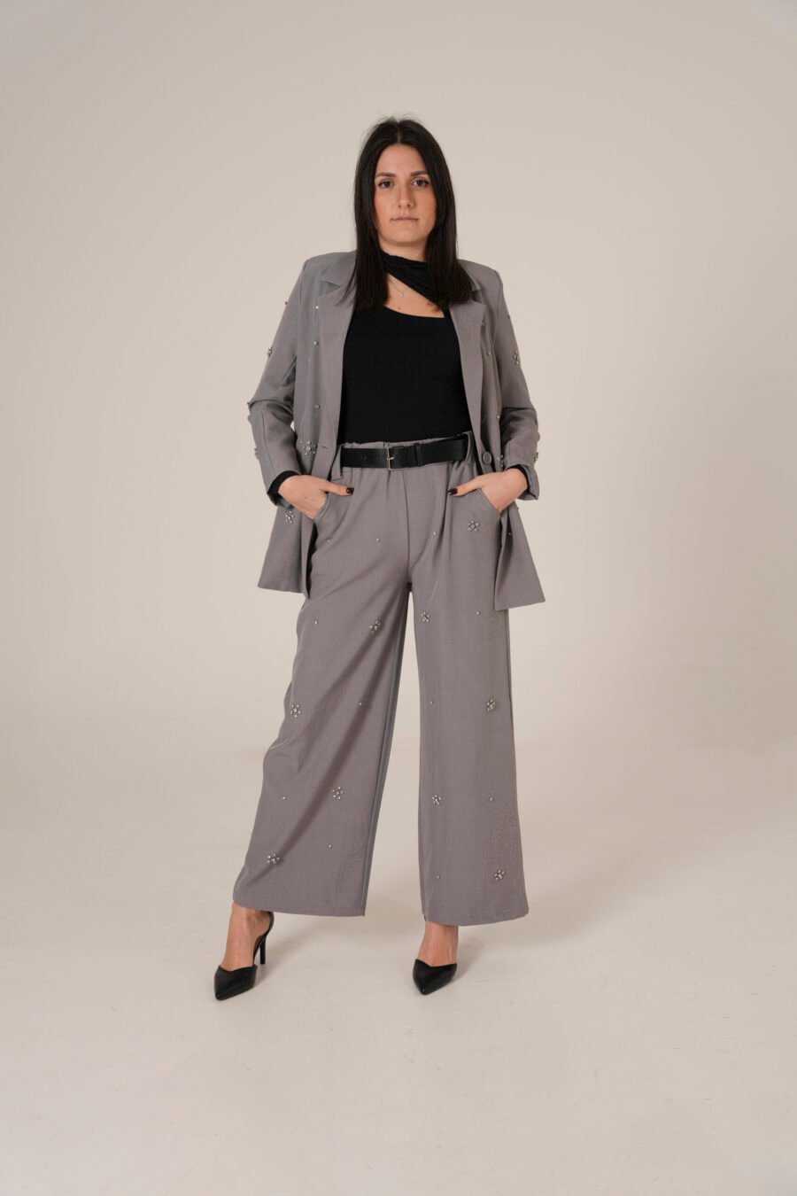 Pantalone Elegante con Decorazioni - immagine 3