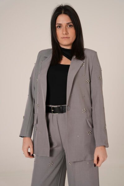 Giacca con Dettagli di Strass