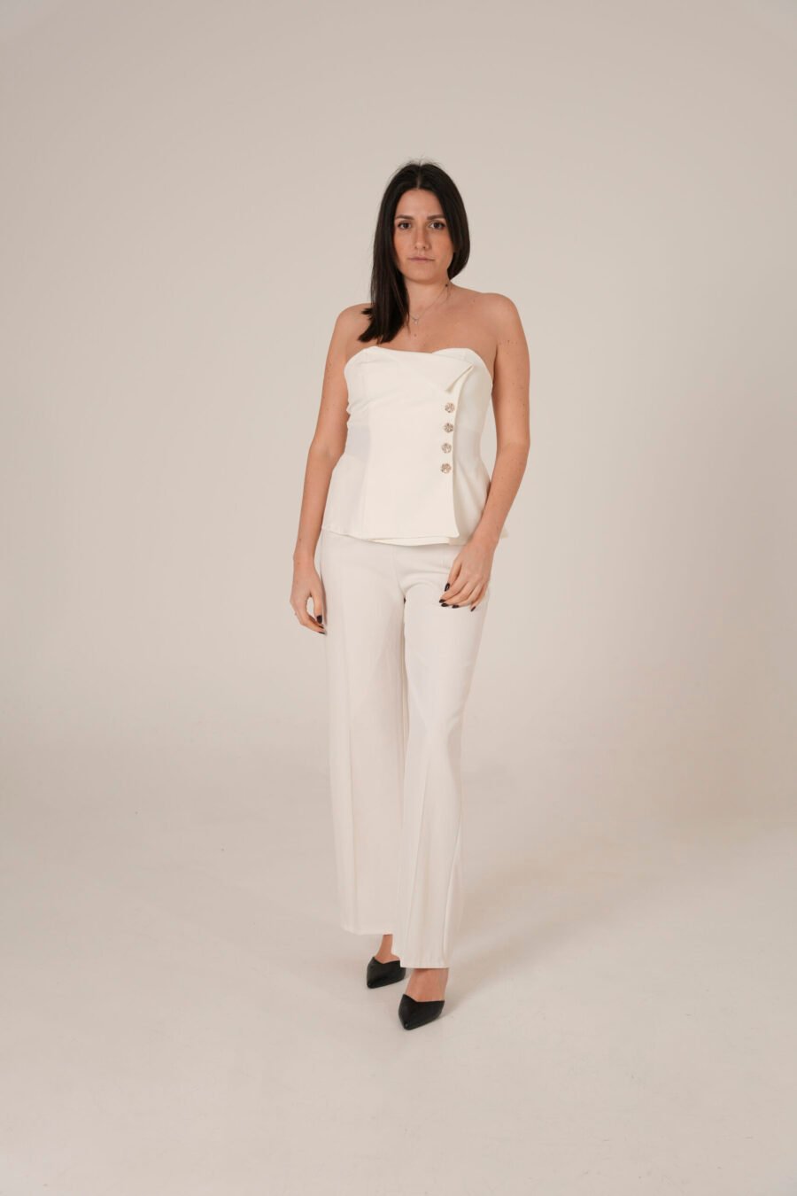 Pantalone Elegante a Vita Alta - immagine 3