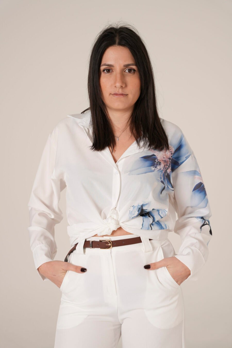 Camicia con Stampa Floreale